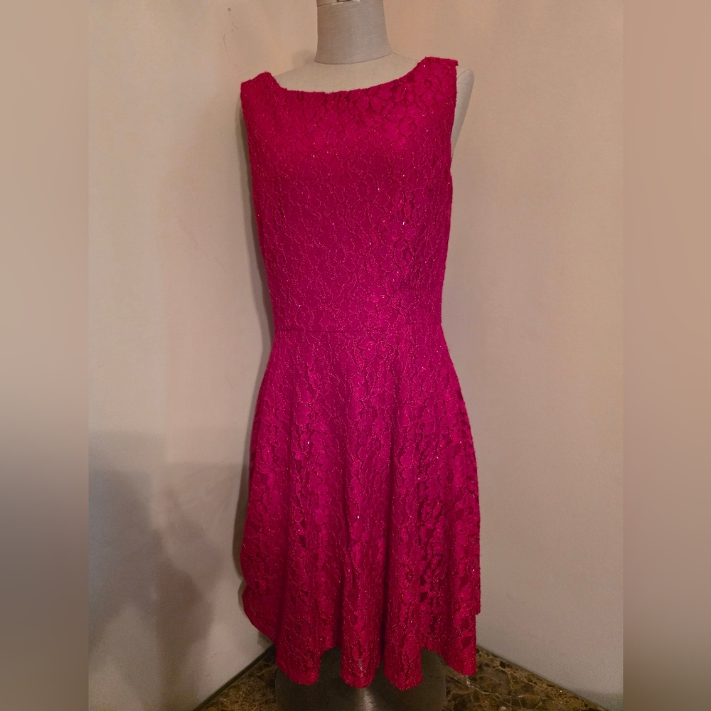 Speechless Y2K Red Lace Dress With Small Sequences. Sz 13 Juniors - Picture 1 of 4